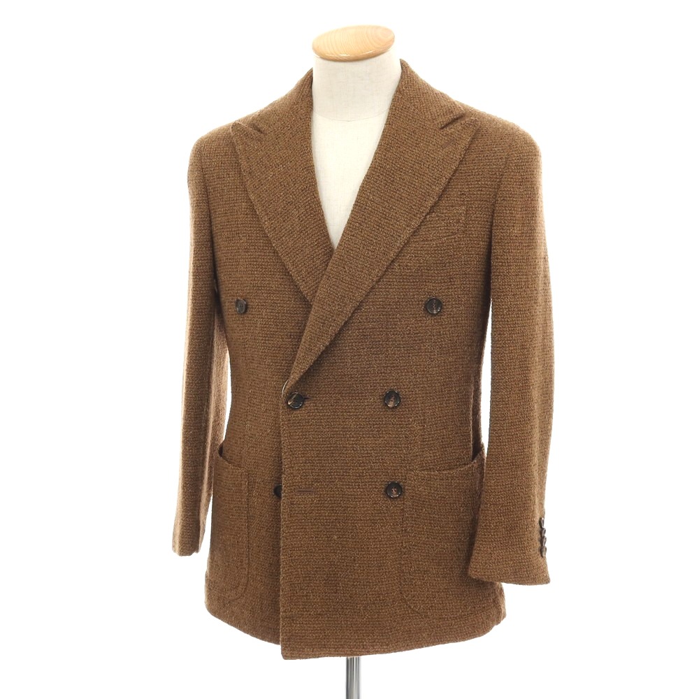 【中古】スティレ ラティーノ STILE LATINO アルパカウールナイロン ダブル6B カジュアルジャケット ブラウン【サイズ44】【A/W】【状態ランクB】【メンズ】[APD]