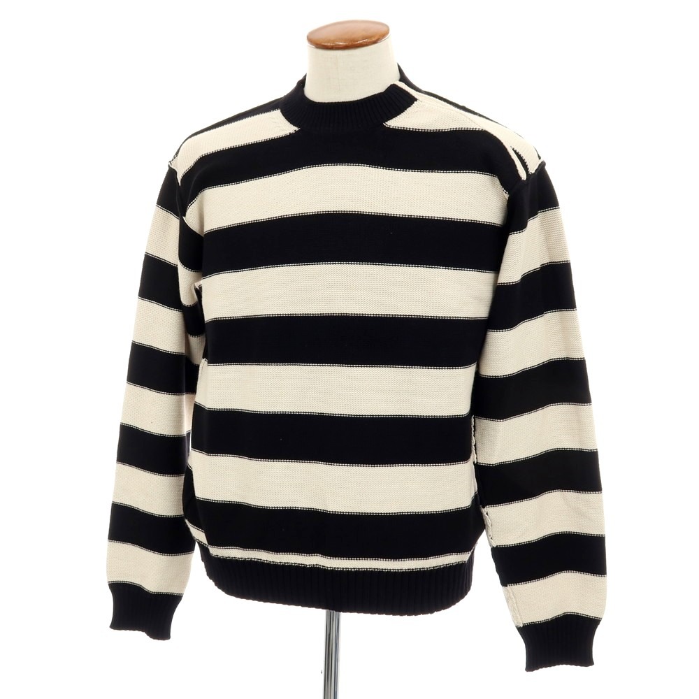 【SALE10%OFF/返品不可】【新品】ヌメロ ヴェントゥーノ N°21 綿織物ナイロン 間借り人 ティーシャツ編み物 黒いことx象牙色【大きさ48】【S/S】【物質の状態位置づけるN】【メンズ】[APD]
