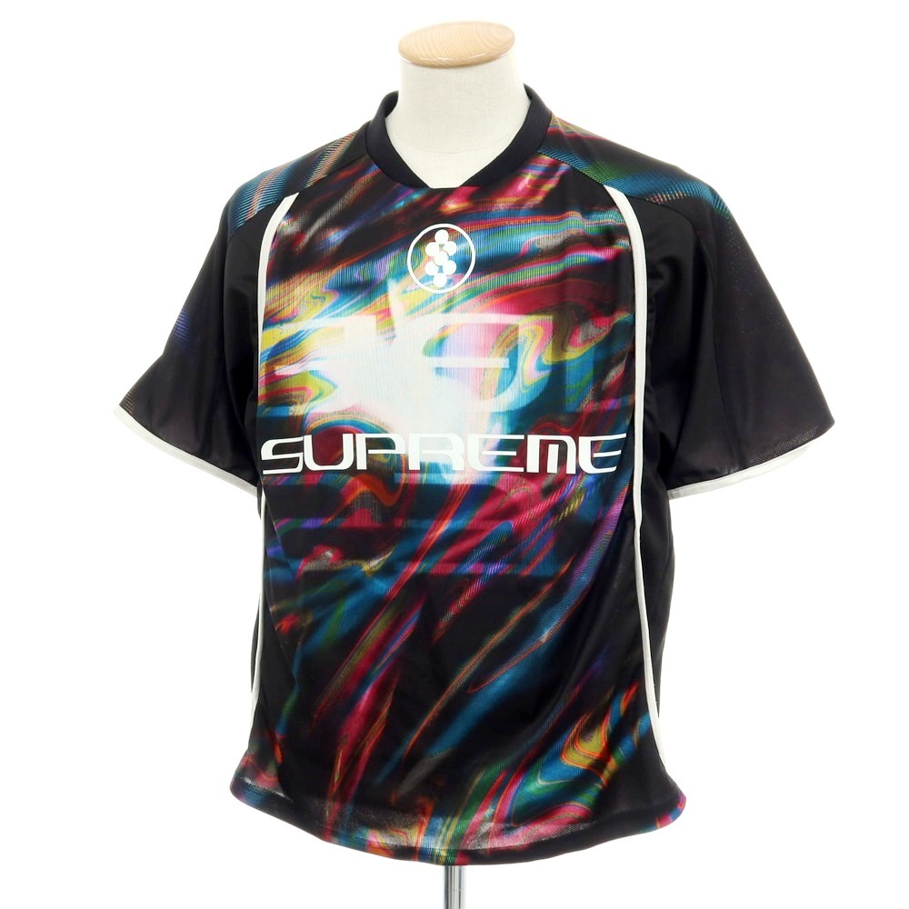 【中古】シュプリーム Supreme 2023年春夏 Feedback Soccer Jersey 半袖Ｔシャツ 黒いこと【大きさS】【S/S】【物質の状態位置づけるB】【メンズ】[BPD]