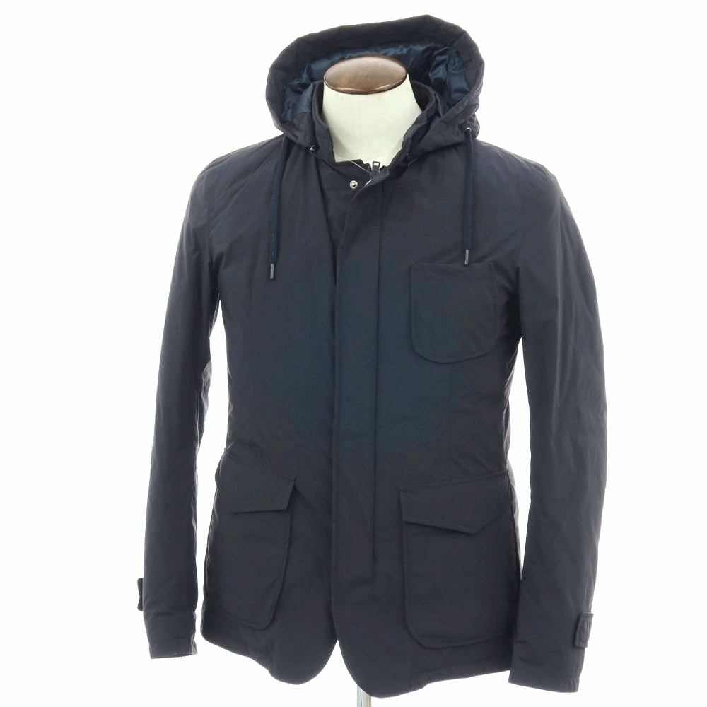 【SALE10%OFF/返品不可】【中古】地獄ノ Herno ポリエステルナイロン 落ち込む上衣 米国海軍【大いさ50】【A/W】【物質の状態序列付けるC】【メンズ】[APD]