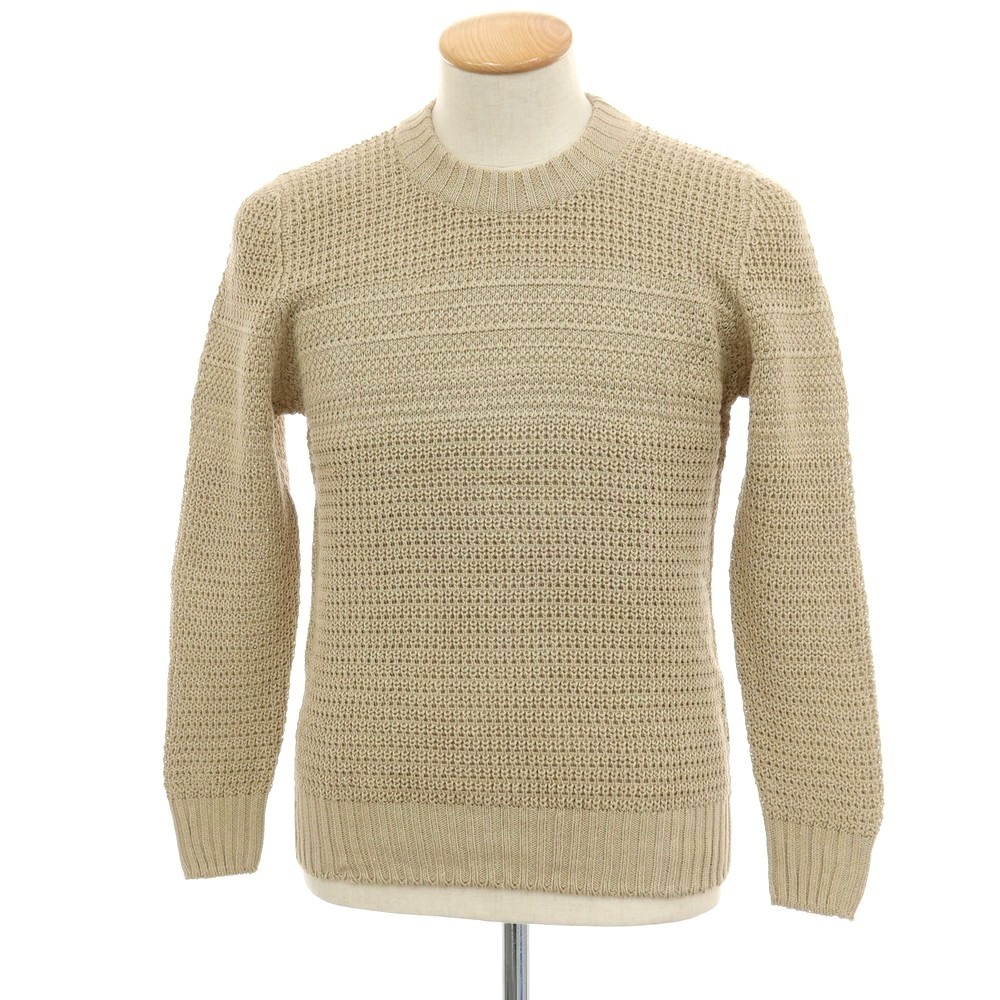 【新品】セッテフィーリ カシミア Settefili Cashmere リネンコットン クルーネック プルオーバーニット ベージュ【サイズ44】【S/S】【状態ランクN】【メンズ】[BPD]｜リタリオリブロ 15,206円