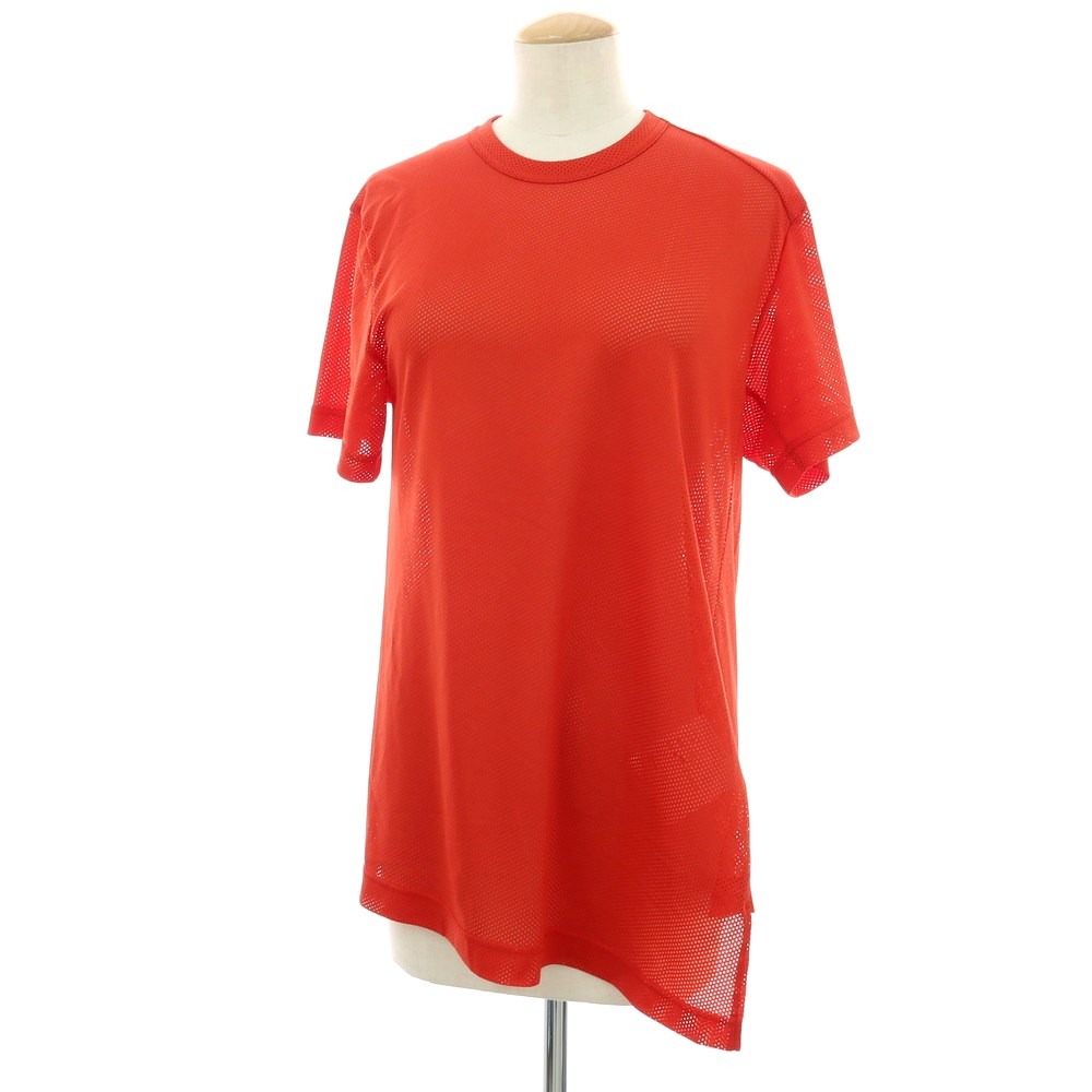 【SALE10%OFF/返品不可】【中古】コムデ給仕 COMME des GARCONS 2025年春夏 ポリエステル メッシュ 労働者の一団のど首 半袖Ｔシャツ 赤いこと【大いさS】【S/S】【物質の状態序列付けるA】【レディース】[APD]