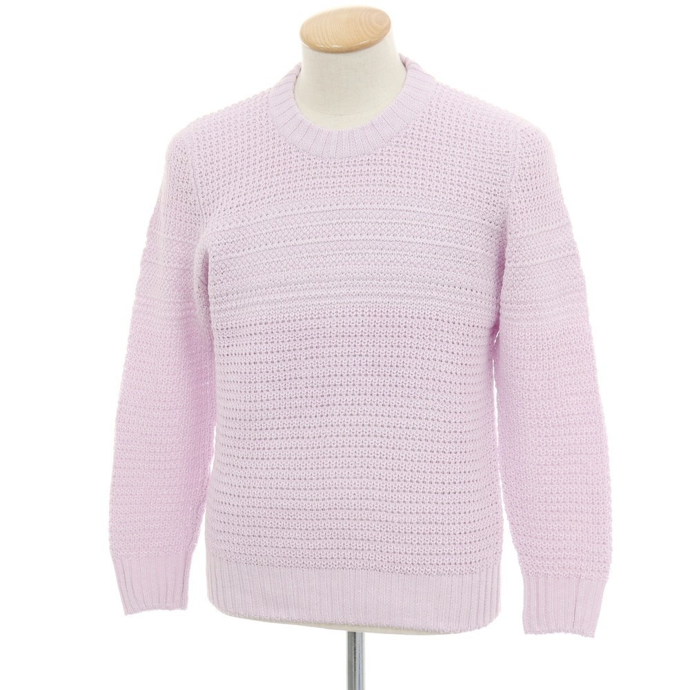 【新品】セッテフィーリ カシミア Settefili Cashmere リネンコットン クルーネック プルオーバーニット ラベンダー【サイズ46/XS】【S/S】【状態ランクN】【メンズ】[BPD]｜リタリオリブロ