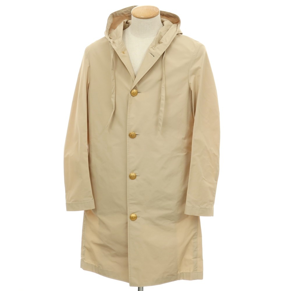 【新品逃げ道】ラルディーニ LARDINI ポリエステル綿織物 フーデッド厚地の外套 ベージュ【大きさ44】【S/S】【物質の状態価値づけるN-】【メンズ】[APD]