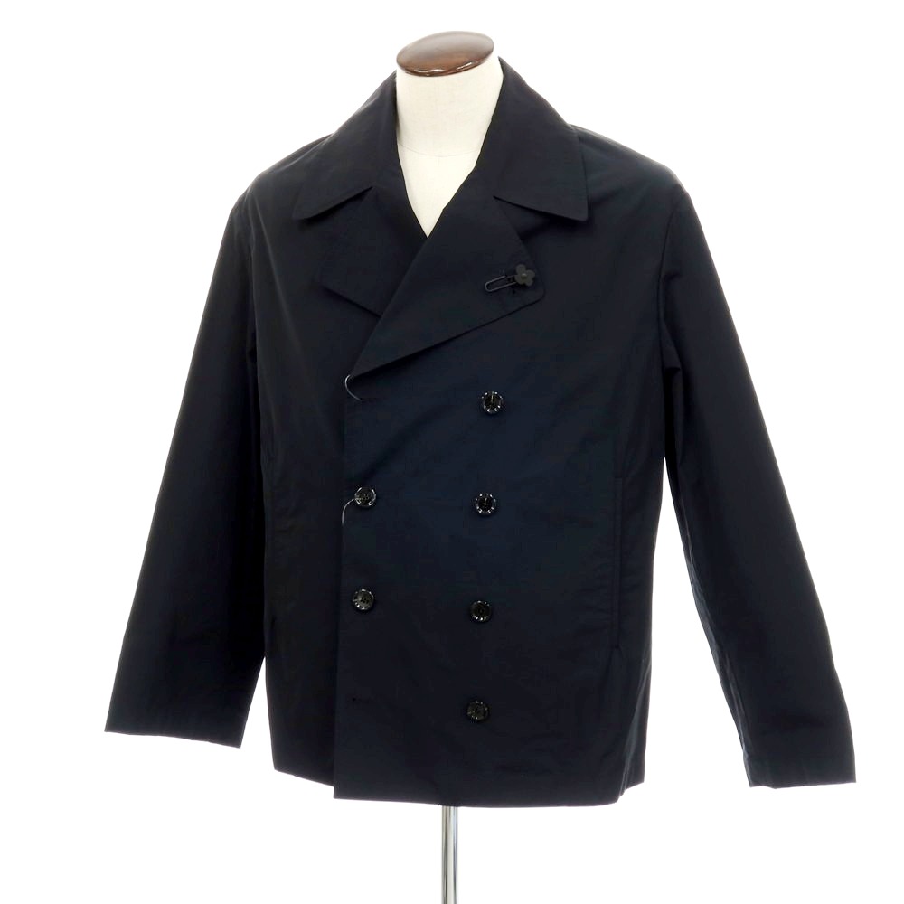 【新品】ラルディーニ LARDINI ポリエステル綿織物 ピーコート 黒いこと【大きさ50】【S/S】【物質の状態序列付けるN】【メンズ】[APD]