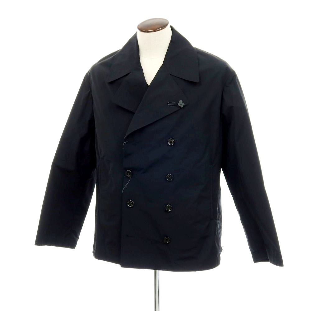 【新品】ラルディーニ LARDINI ポリエステル綿織物 ピーコート 黒いこと【大きさ52】【S/S】【物質の状態序列付けるN】【メンズ】[APD]