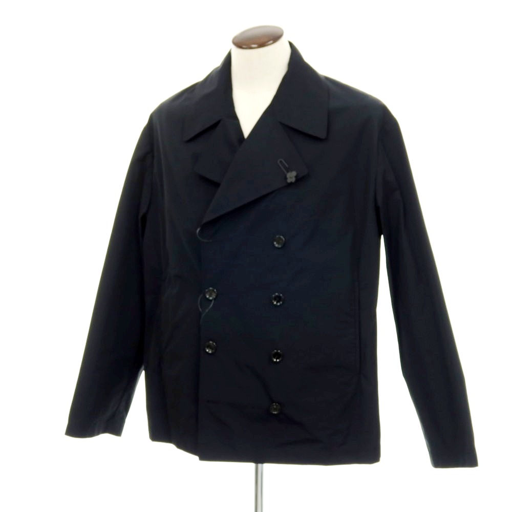 【新品】ラルディーニ LARDINI ポリエステル綿織物 ピーコート 黒いこと【大きさ56】【S/S】【物質の状態序列付けるN】【メンズ】[APD]
