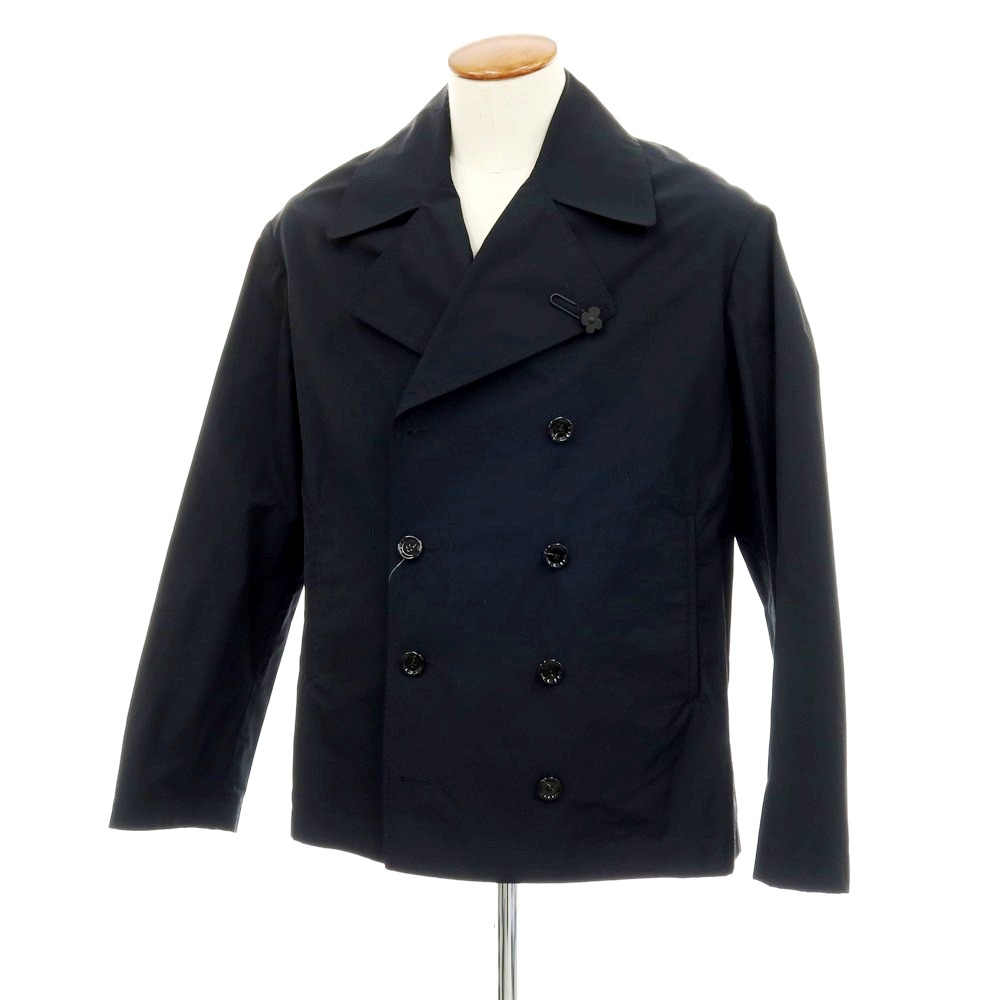 【新品】ラルディーニ LARDINI ポリエステル綿織物 ピーコート 黒いこと【大きさ46】【S/S】【物質の状態序列付けるN】【メンズ】[APD]