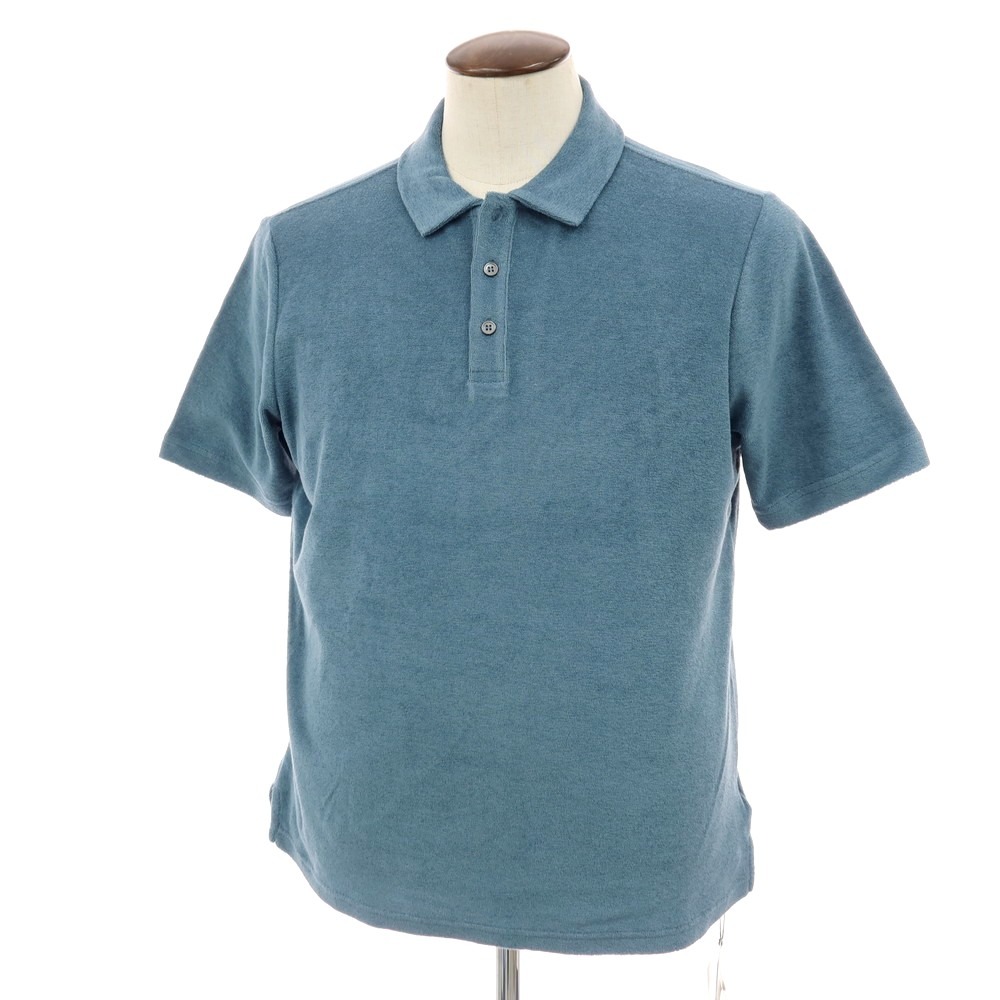 【SALE10%OFF/返品不可】【新品】ザノーネ ZANONE 綿織物 パイル 半袖スポーツシャツ スモークブルー【大きさ50】【S/S】【物質の状態序列付けるN】【メンズ】[APD]