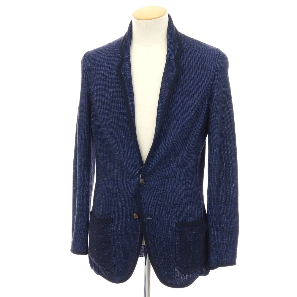 【SALE10%OFF/返品不可】【中古】ラルディーニ LARDINI 綿織物リネン 2B 編み物上衣 米国海軍【大いさXS】【S/S】【物質の状態序列付けるB】【メンズ】[APD]