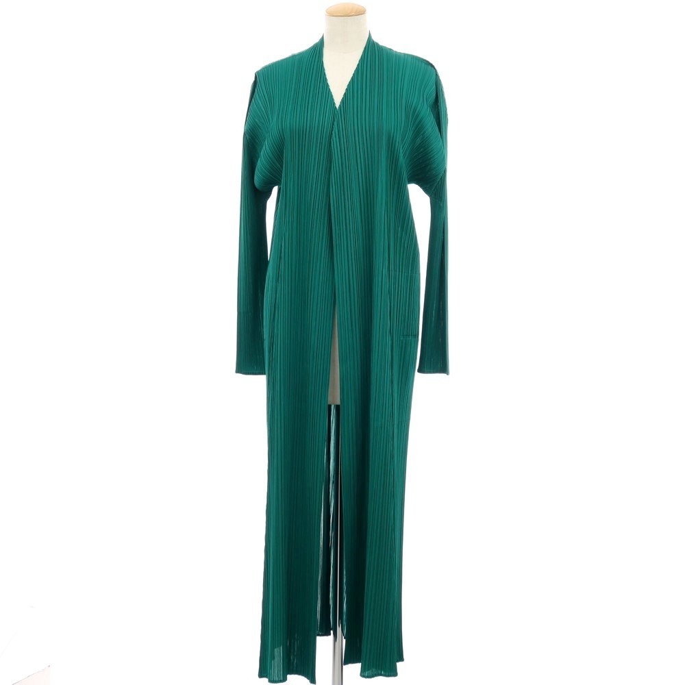 【SALE10%OFF/返品不可】【中古】筋目プリーズ PLEATS PLEASE 2025年秋冬 筋目産業化粧着厚地の外套 緑であること【大きさ書きあらわすなし（L位）】【S/S】【物質の状態価値づけるA】【レディース】[APD]