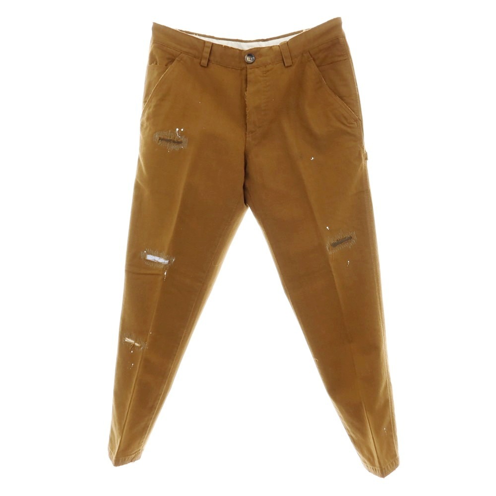 【中古】ピーティートリノ PT TORINO THE WORKER ウールモヘヤ 取り繕い産業 細工物ズボン下 赤銅色【大きさ32】【A/W】【物質の状態価値づけるB】【メンズ】