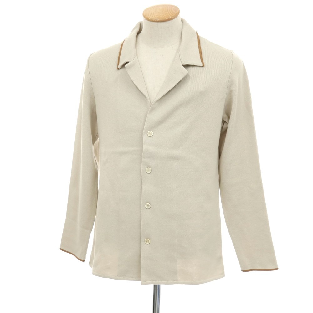 【SALE10%OFF/返品不可】【新品】ラルディーニ LARDINI 綿織物 開けっ広げ色つや ジレー 真砂ベージュx赤銅色【大きさS】【S/S】【物質の状態序列付けるN】【メンズ】[APD]