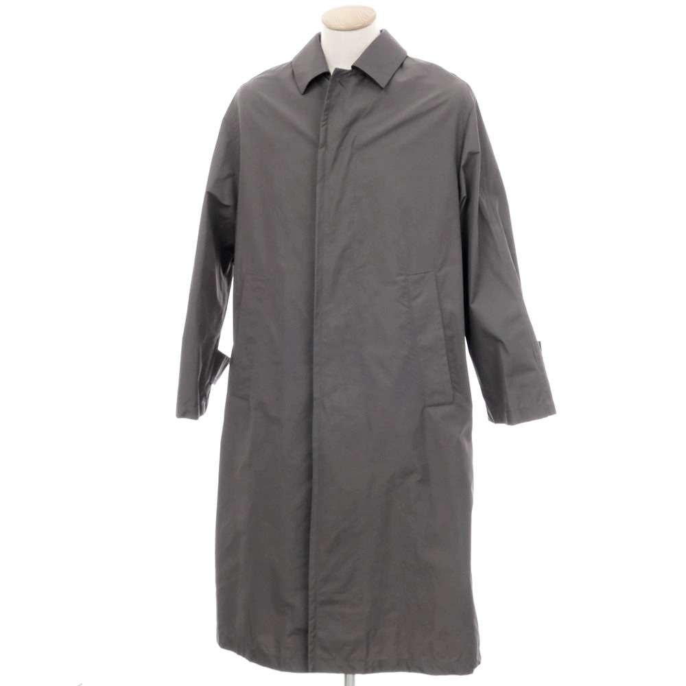 【新品】イーヴォ Hevo ポリエステルコットン ステンカラーコート グレー【サイズ44】【S/S】【状態ランクN】【メンズ】 36,108円