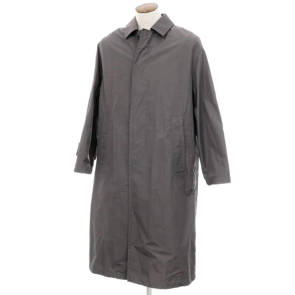 【新品】イーヴォ Hevo ポリエステルコットン ステンカラーコート グレー【サイズ46】【S/S】【状態ランクN】【メンズ】