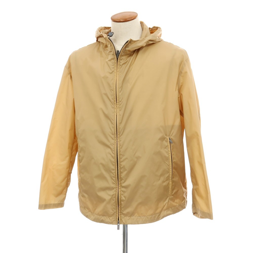 【新品】イーヴォ Hevo ナイロン フーデッドジップアップブルゾン ベージュ【サイズ48】【S/S】【状態ランクN】【メンズ】