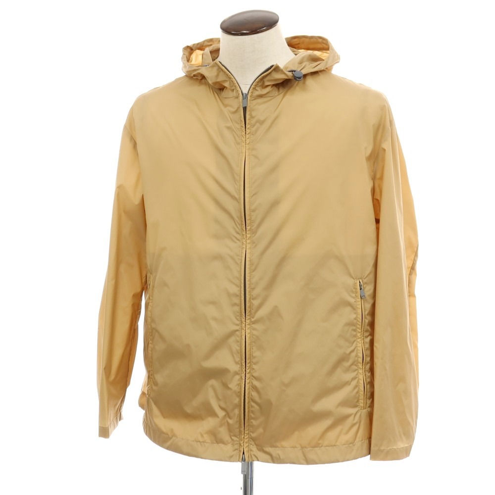 【新品】イーヴォ Hevo ナイロン フーデッドジップアップブルゾン ベージュ【サイズ52】【S/S】【状態ランクN】【メンズ】