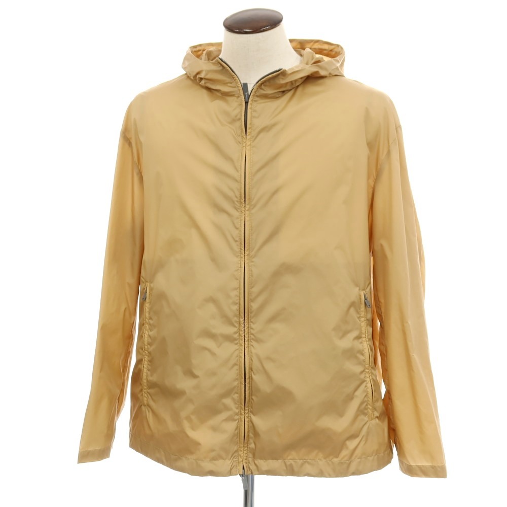 【新品アウトレット】イーヴォ Hevo ナイロン フーデッドジップアップブルゾン ベージュ【サイズ54】【S/S】【状態ランクN-】【メンズ】[APD]