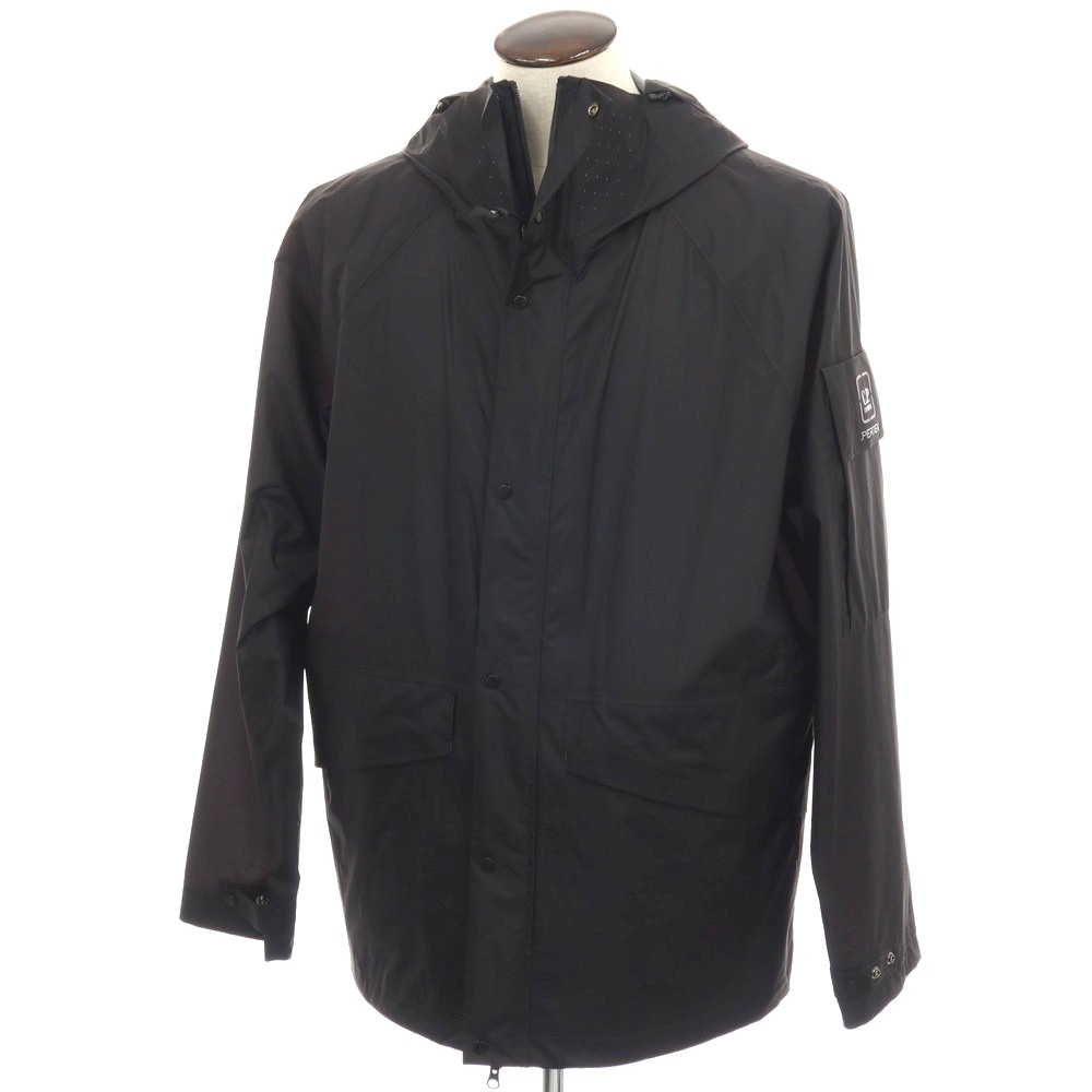 【新品アウトレット】シーピーカンパニー C.P.Company PERTEX ナイロン フーデッド シェルジャケット ブラック【サイズXXL】【S/S】【状態ランクN-】【メンズ】[APD]