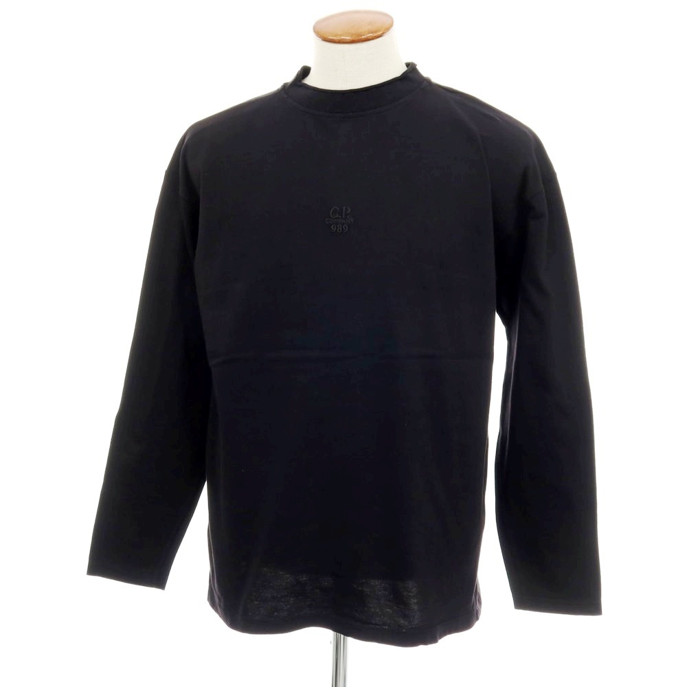 【SALE10%OFF/返品不可】【新品】シーピーカンパニー C.P.Company BOX FIT 綿織物 モックネック 長袖Ｔシャツ 黒いこと【大きさM】【S/S/A/W】【物質の状態価値づけるN】【メンズ】[APD]