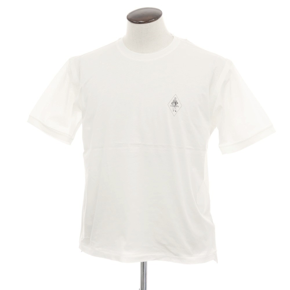 【SALE10%OFF/返品不可】【新品】シーピーカンパニー C.P.Company 綿織物 労働者の一団のど首 半袖Ｔシャツ 白いこと【大きさL】【S/S】【物質の状態価値づけるN】【メンズ】[APD]