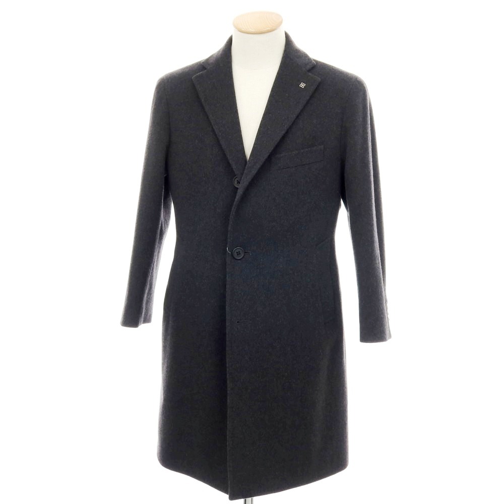 【中古】タリアトーレ TAGLIATORE ウールカシミヤ チェスターフィールドコート ダークグレー【サイズ44】【A/W】【状態ランクA】【メンズ】