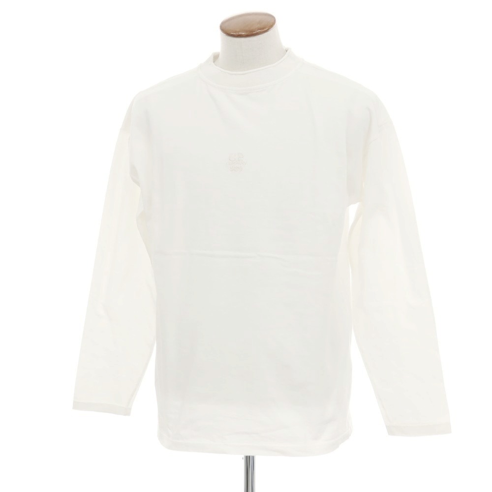 【SALE10%OFF/返品不可】【新品】シーピーカンパニー C.P.Company BOX FIT 綿織物 モックネック 長袖Ｔシャツ 白いこと【大きさM】【S/S/A/W】【物質の状態価値づけるN】【メンズ】[APD]