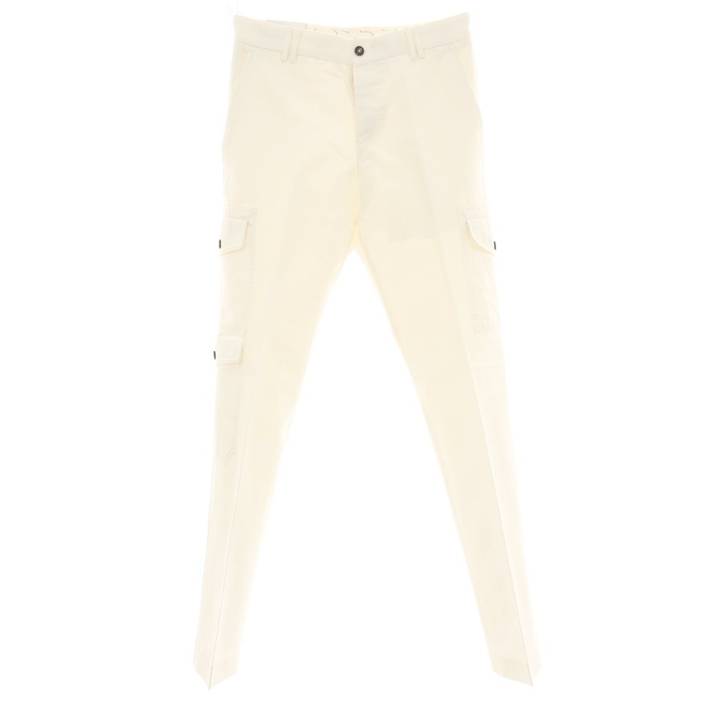 【SALE10%OFF/返品不可】【新品】ピーティートリノ PT TORINO MICHAEL コットンリネン カーゴパンツ ホワイト【サイズ46】【S/S】【状態ランクN】【メンズ】[BPD]｜リタリオリブロ