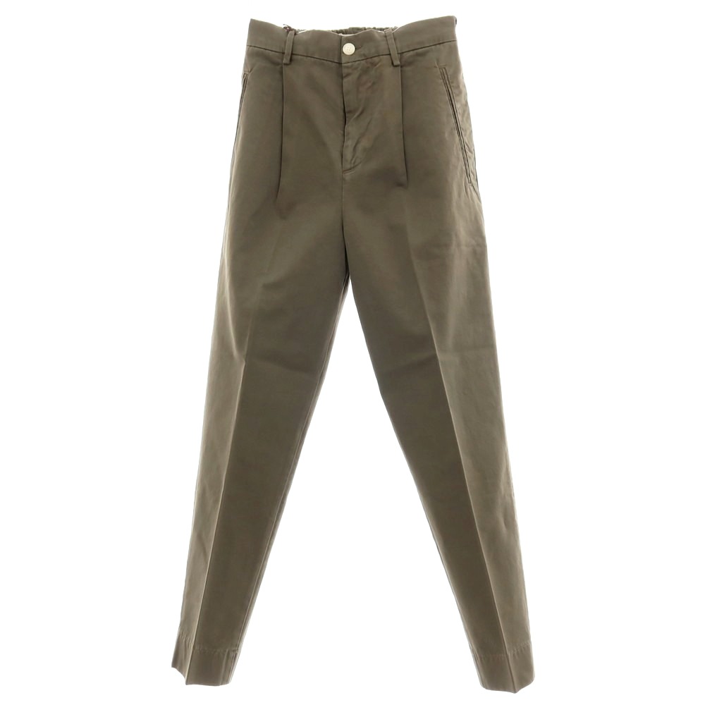 【SALE10%OFF/返品不可】【新品逃げ口】ボネール BONHEUR ツイルコットン イージースラックスパンツ オリーブ【大きさ29】【S/S】【物質の状態位置づけるN-】【メンズ】[APD]