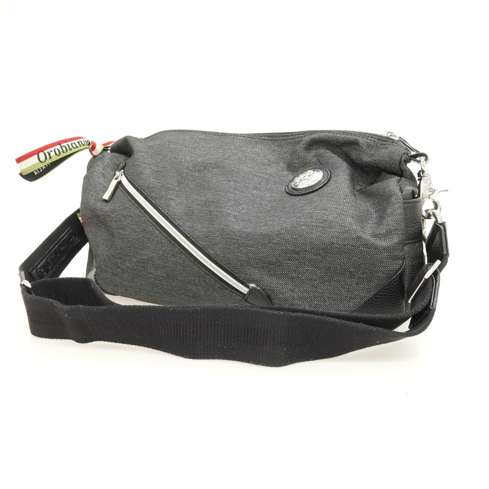 【中古】オロビアンコ Orobianco ショルダーバッグ グレー【W37xH25xD12】【S/S/A/W】【状態ランクB】【メンズ】