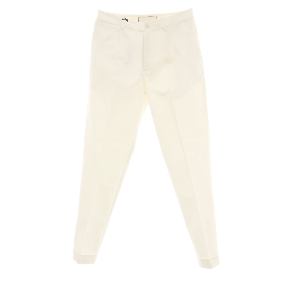 【新品】ボネール BONHEUR ストレッチコットン カジュアルスラックスパンツ アイボリー【サイズ30】【S/S】【状態ランクN】【メンズ】