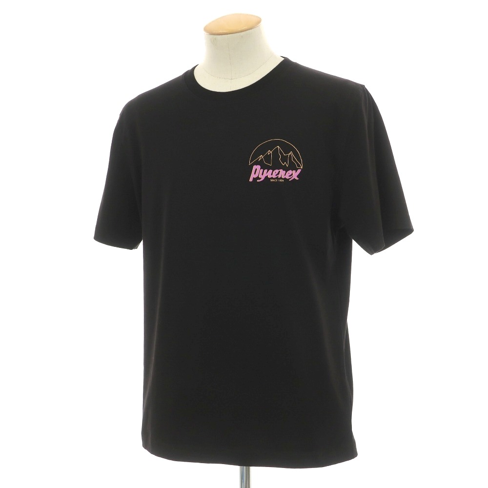 【新品】ピレネックス Pyrenex ストレッチ コットン クルーネック 半袖Ｔシャツ ブラック【サイズS】【S/S】【状態ランクN】【ユニセックス】