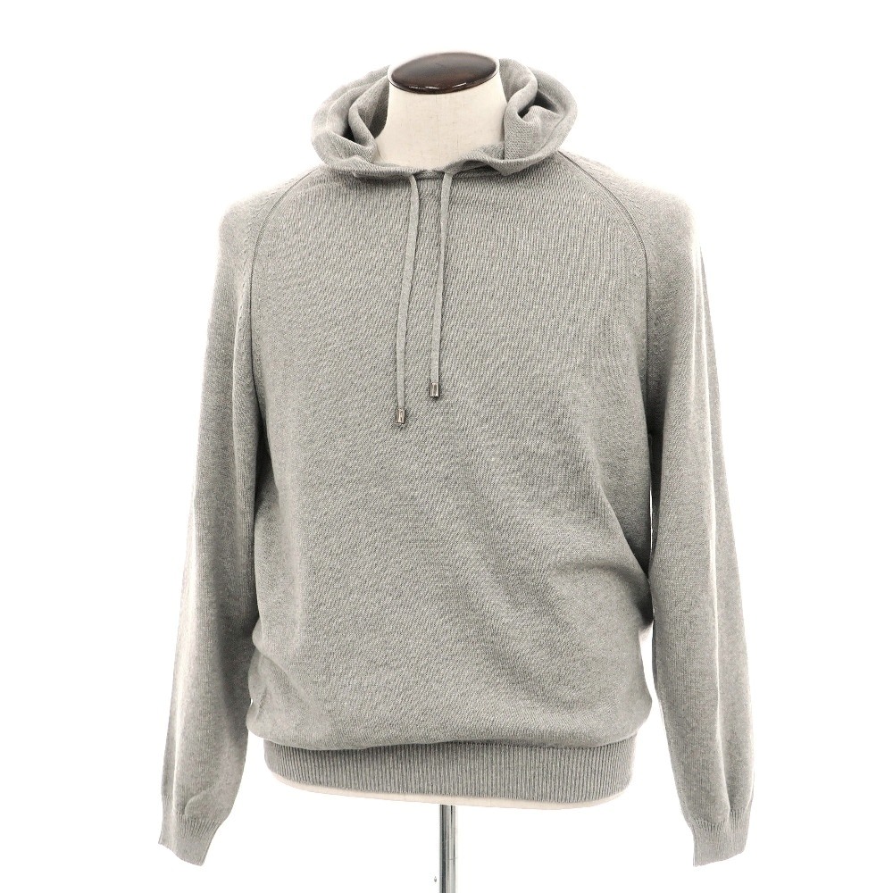 【新品】スカリオーネ SCAGLIONE 綿織物 ティーシャツ 編み物 パーカー 薄墨色【大いさXL】【S/S】【物質の状態序列付けるN】【メンズ】[APD] ニット・セーター-メンズファッション