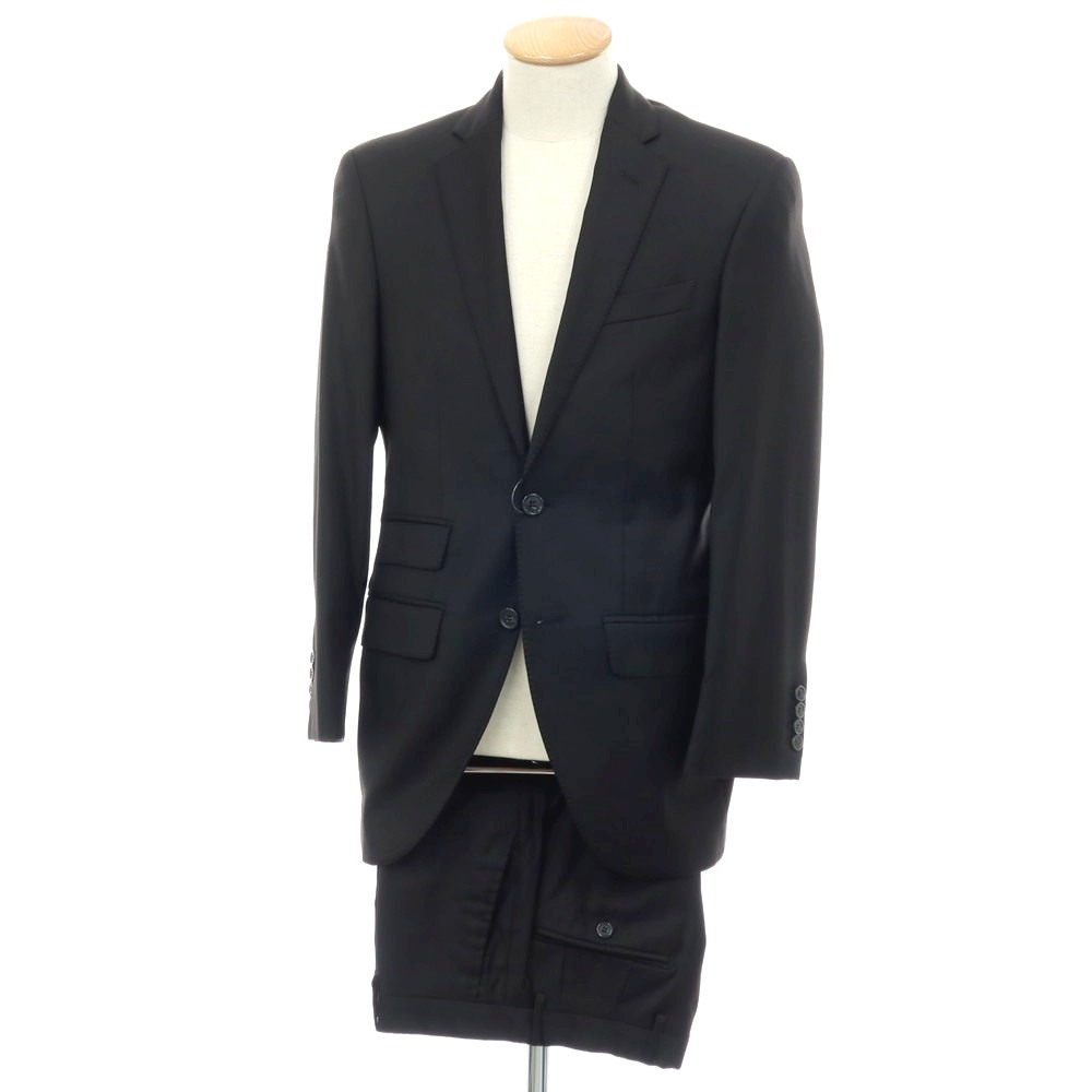 【中古】ハケットロンドン HACKETT LONDON FOUR SEASONS Super130’S 羊毛 2つ名取り草背広 黒いこと【大きさ上UK36/下30】【S/S/A/W】【物質の状態価値づけるC】【メンズ】[APD]