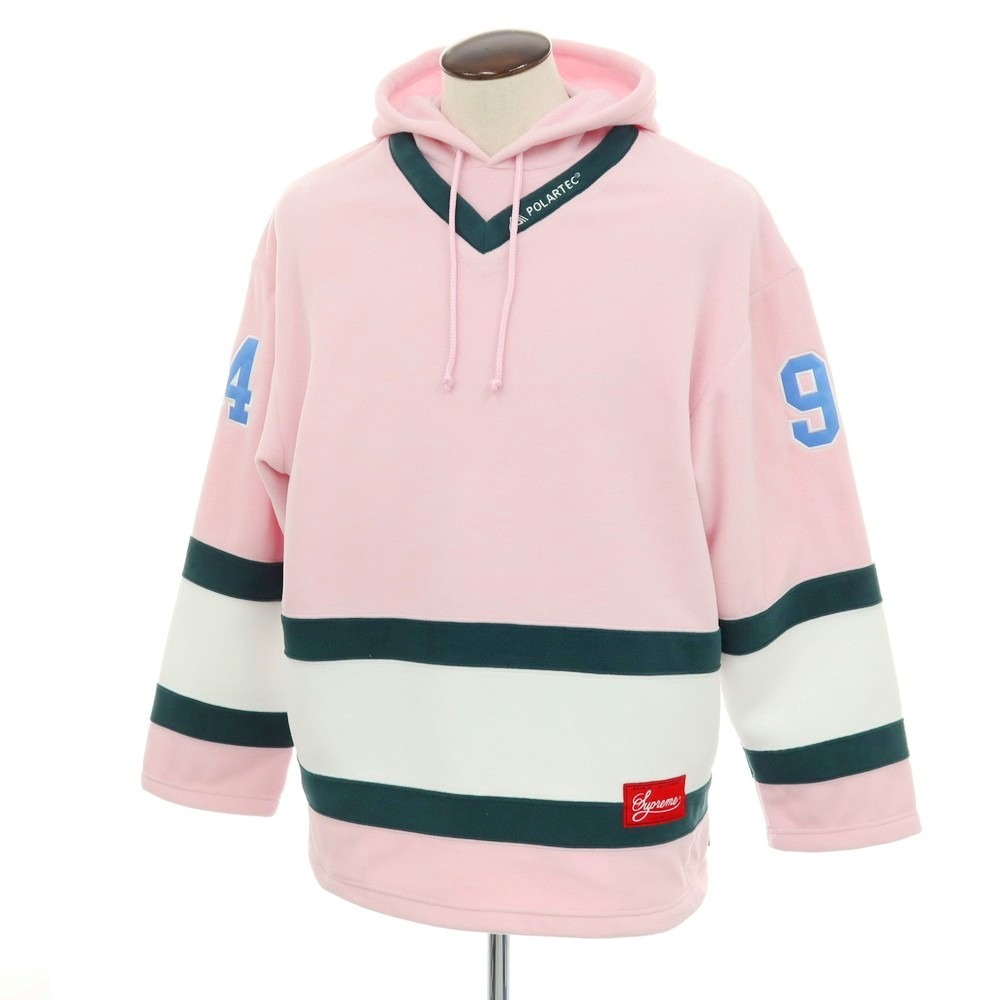 【SALE10%OFF/返品不可】【中古】シュプリーム Supreme 2025年秋冬 Polartec Hooded Hockey Jersey ポリエステル パーカー 点火装置サクラ色【大きさL】【A/W】【物質の状態価値づけるA】【メンズ】