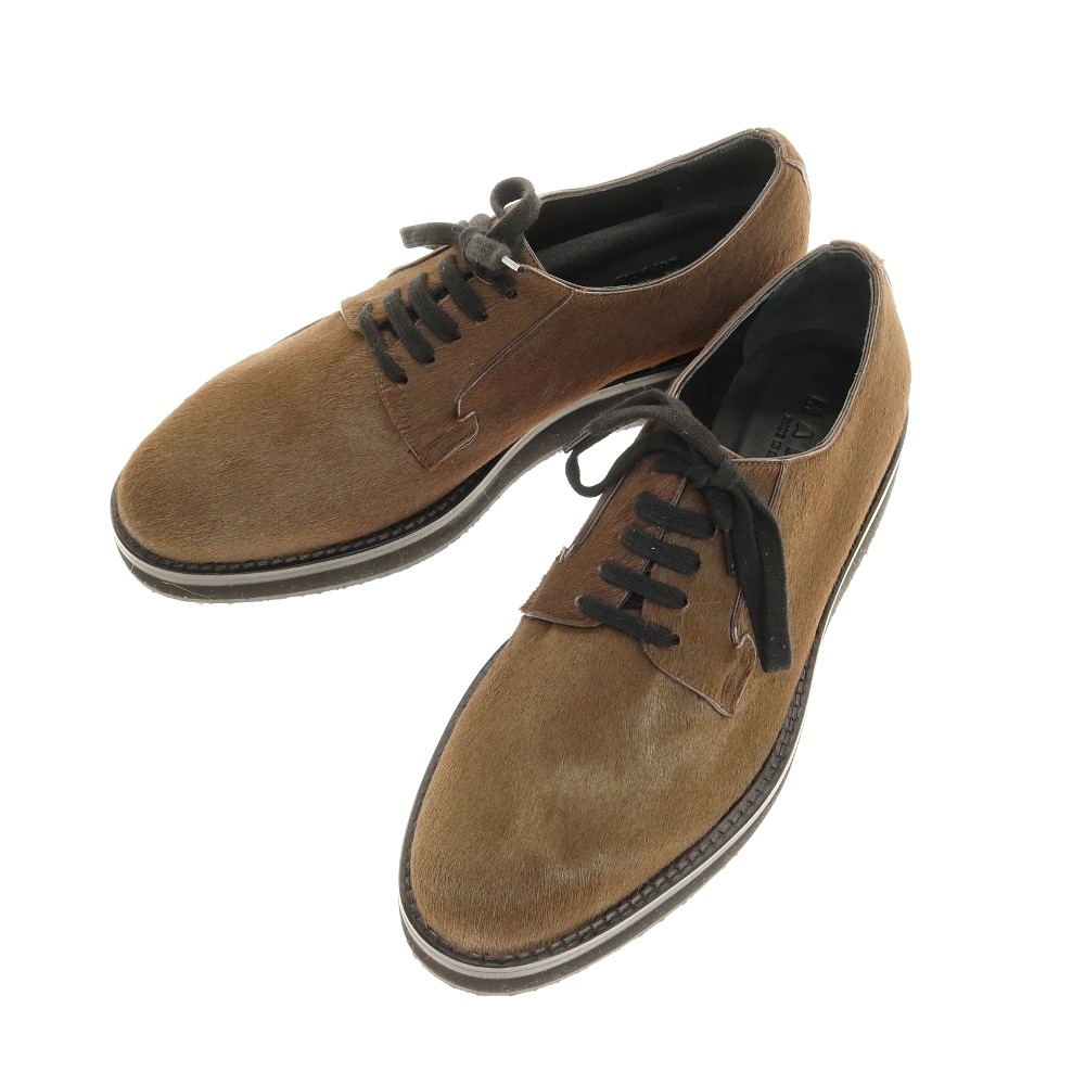 【中古】【未使用】マルニ MARNI ハラコ プレーントゥシューズ ブラウン【サイズ42】【S/S/A/W】【状態ランクS】【メンズ】