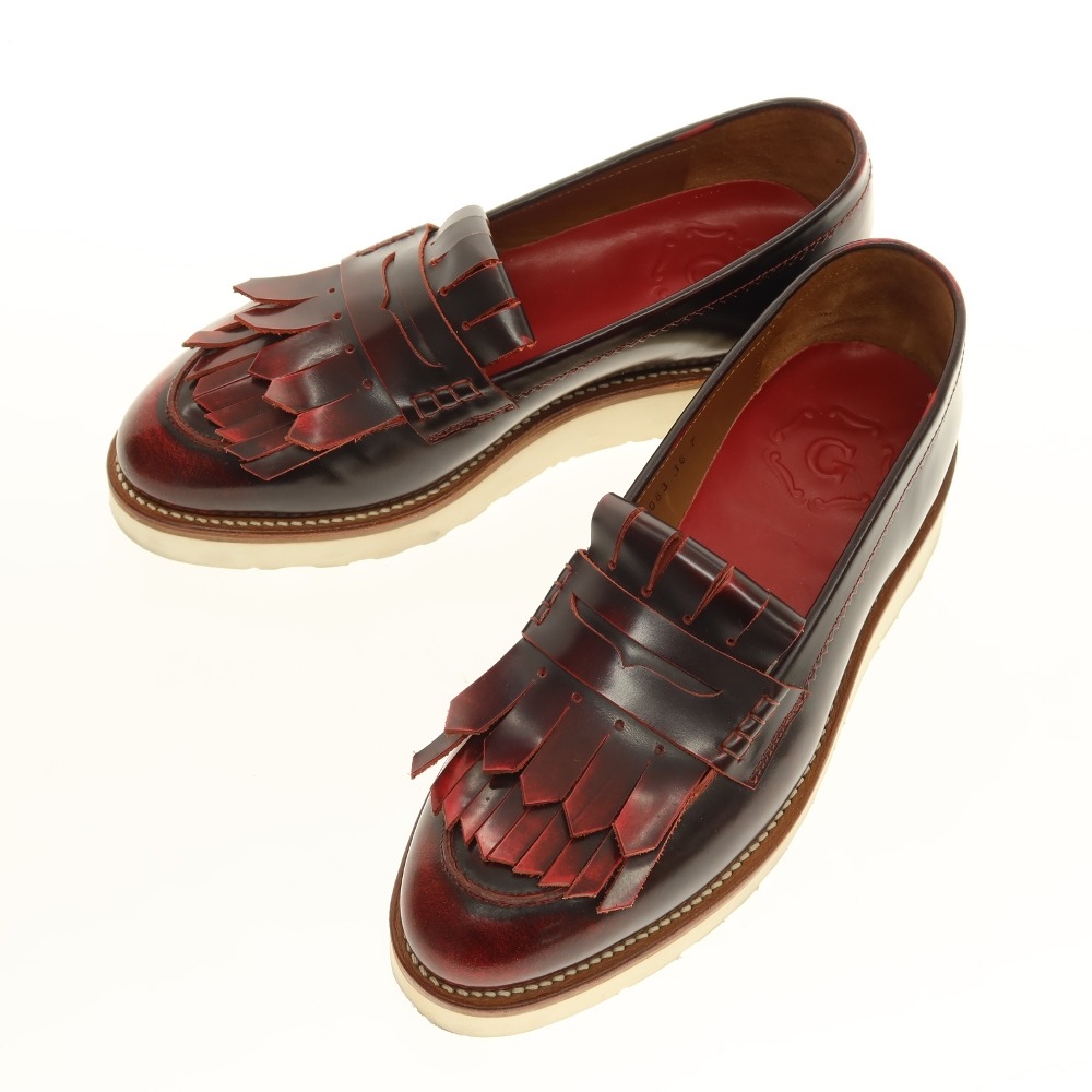 【SALE10%OFF/返品不可】【中古】グレンソン GRENSON ローファー レッド【サイズ7】【S/S/A/W】【状態ランクB】【メンズ】[BPD]｜リタリオリブロ