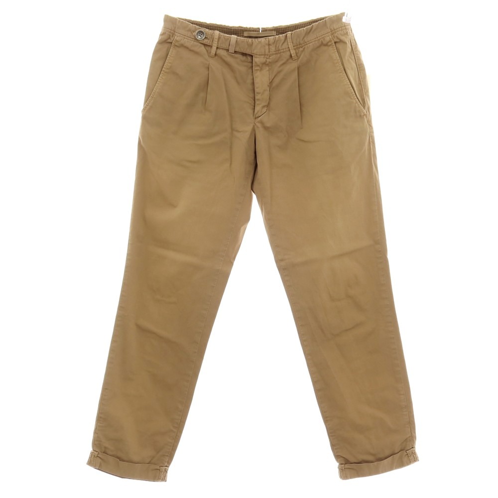 【中古】ジーティーアー G.T.A Bayron ストレッチ コットン カジュアルスラックスパンツ ベージュ【サイズ46】【S/S】【状態ランクC】【メンズ】