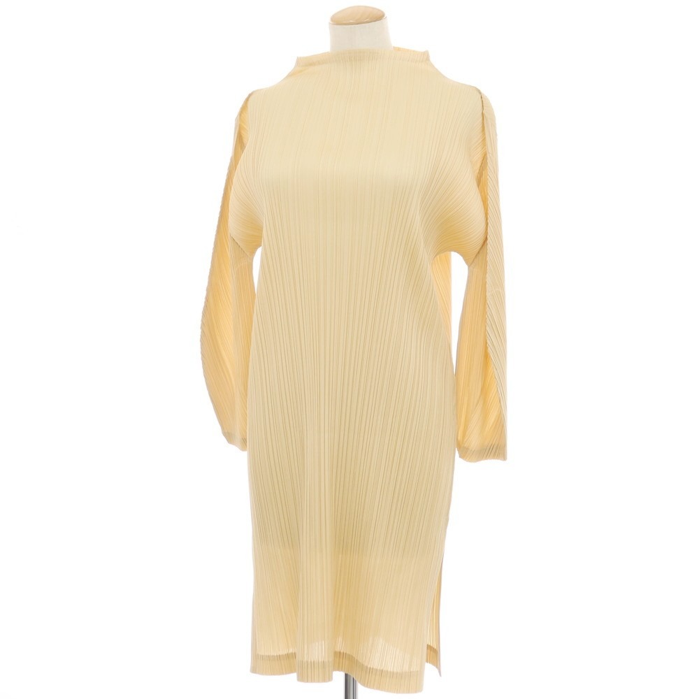 【中古】プリーツプリーズ PLEATS PLEASE ポリエステル プリーツ ワンピース ベージュ【サイズ3】【S/S】【状態ランクB】【レディース】 18,563円