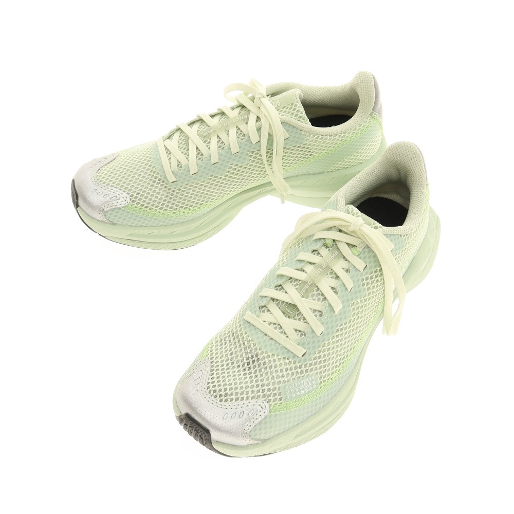 【新品】エムエムシックス MM6 × SALOMON スニーカー ペールグリーン【サイズ24.5】【S/S/A/W】【状態ランクN】【レディース】