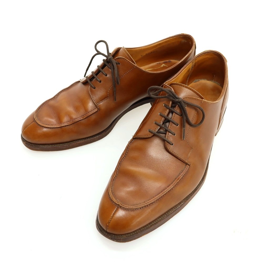 【中古】ニュー アンド リングウッド New & Lingwood カーフ Uチップ ブラウン【サイズ7】【S/S/A/W】【状態ランクC】【メンズ】