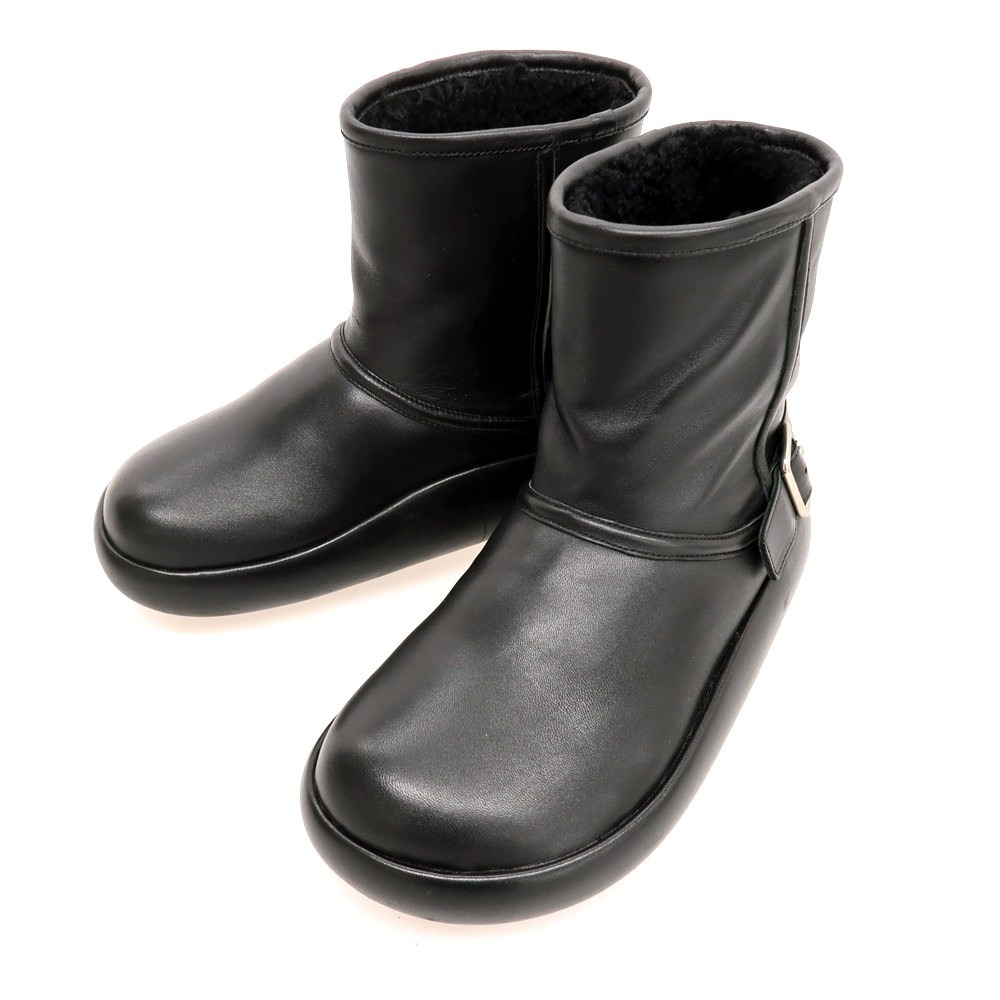 【中古】アルム ALM. なめし革 ブーツ 黒いこと【大きさ36】【A/W】【物質の状態価値づけるA】【レディース】