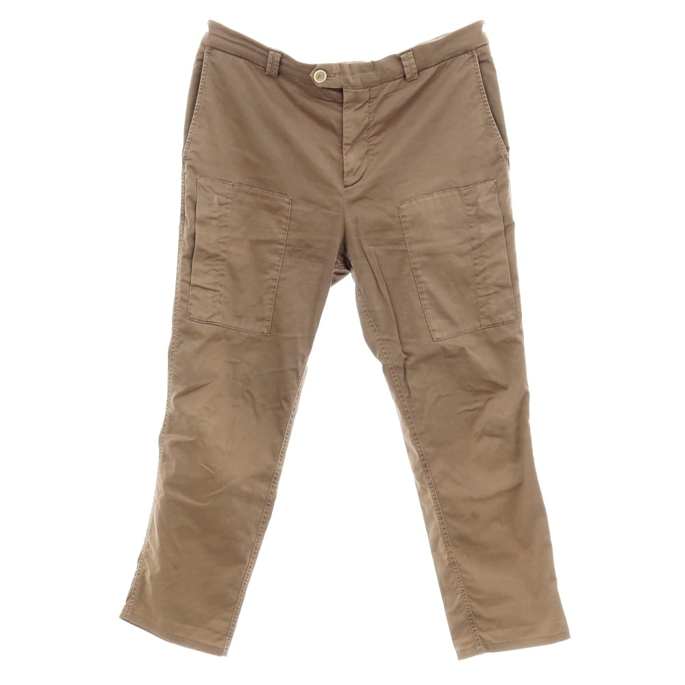 【中古】ブルネロクチネリ Brunello Cucinelli 伸ばすこと 綿織物 カジュアルスラックスパンツ 赤銅色【大いさ50】【S/S】【物質の状態位置付けるC】【メンズ】 メンズファッション-ズボン・パンツ