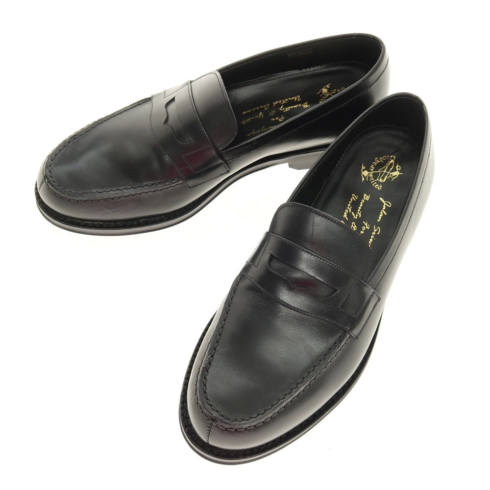 【中古】ジャランスリウァヤ JALAN SRIWIJAYA BEAUTY&YOUTH別注 レザー コインロファー ブラック【サイズ7 1/2】【S/S/A/W】【状態ランクB】【メンズ】