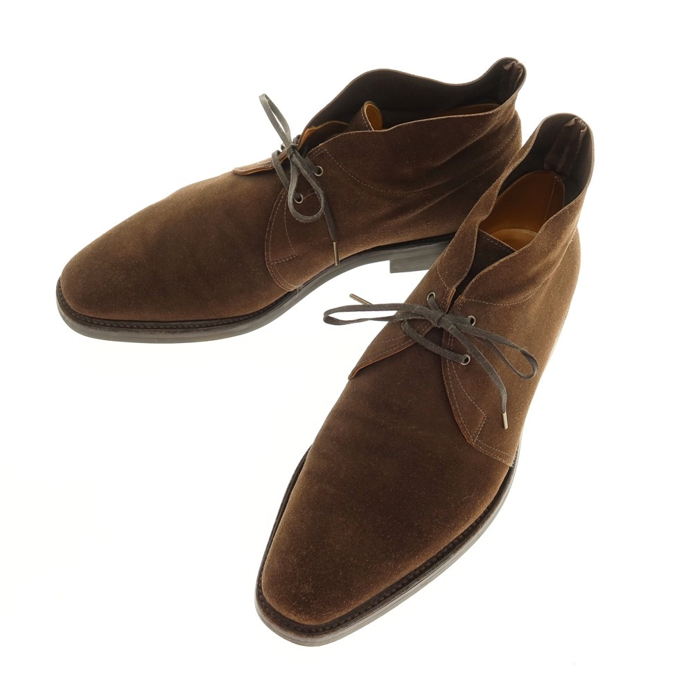 【中古】ジョンロブ John Lobb ROMSEY2 チャッカブーツ 赤銅色【大きさ7E】【S/S/A/W】【物質の状態序列付けるB】【メンズ】
