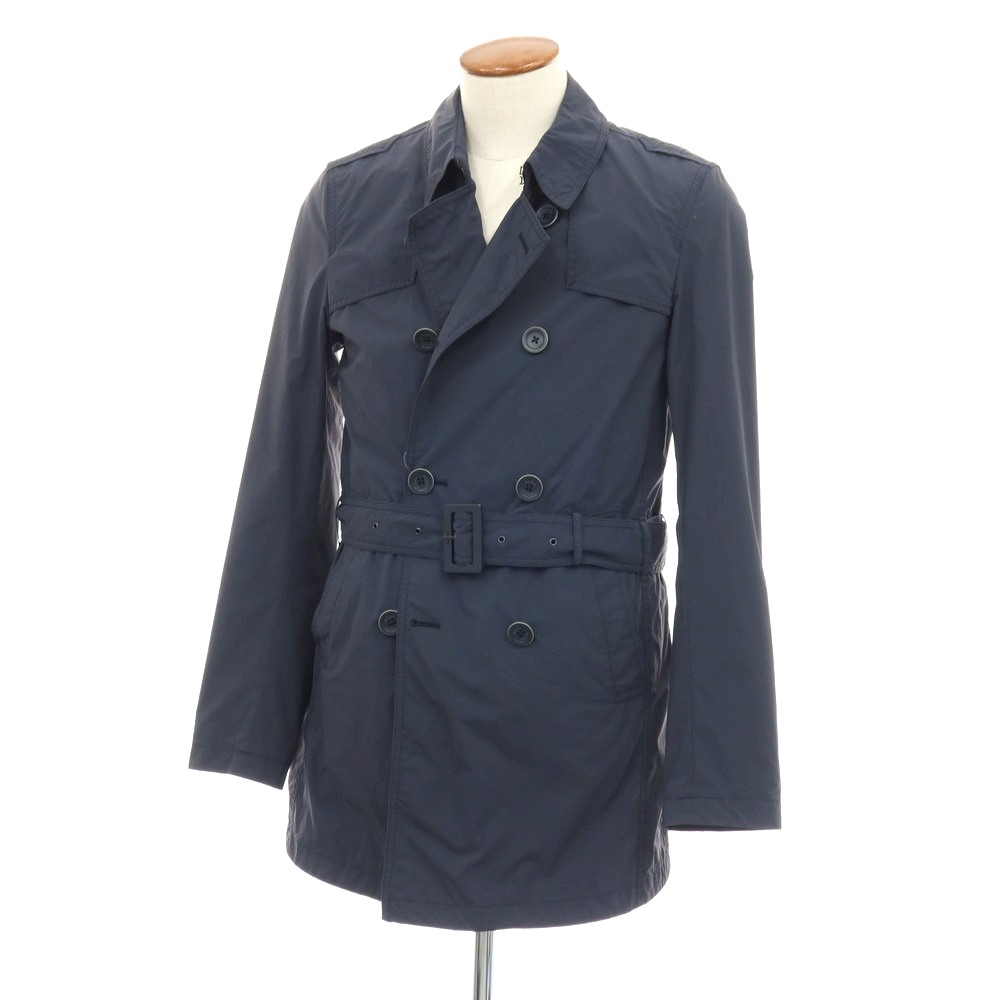 【楽天市場】【中古】ヘルノ Herno ナイロン トレンチコート ネイビー【サイズ46】【S/S】【状態ランクC】【メンズ】[APD]：リタリオリブロ