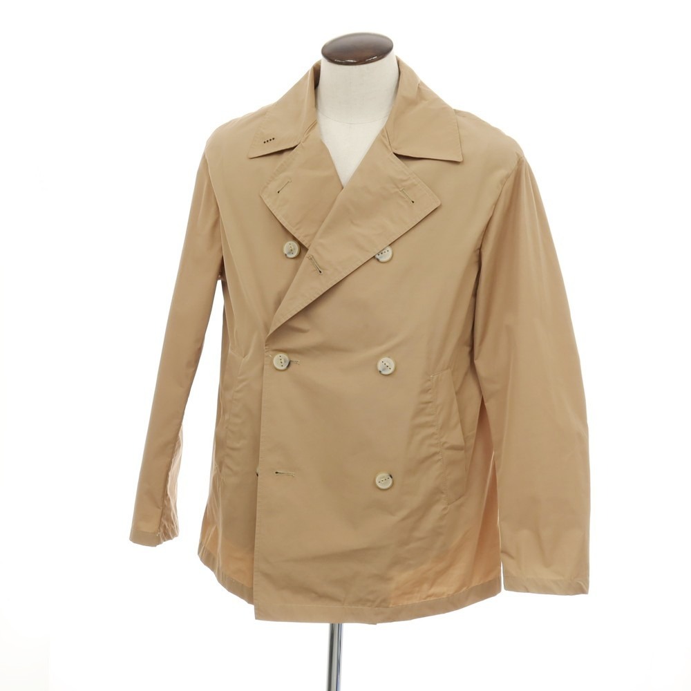 【中古】イーヴォ Hevo ポリエステル綿織物 ピーコート ベージュ【大きさ50】【S/S】【物質の状態位置づけるB】【メンズ】