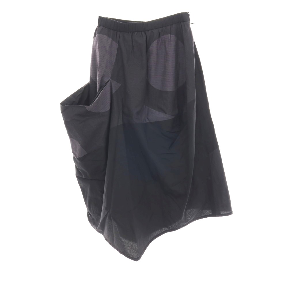 【中古】ジウ 慈雨 コットン アシンメトリー スカート チャコールグレー系【サイズ40】【S/S】【状態ランクB】【レディース】