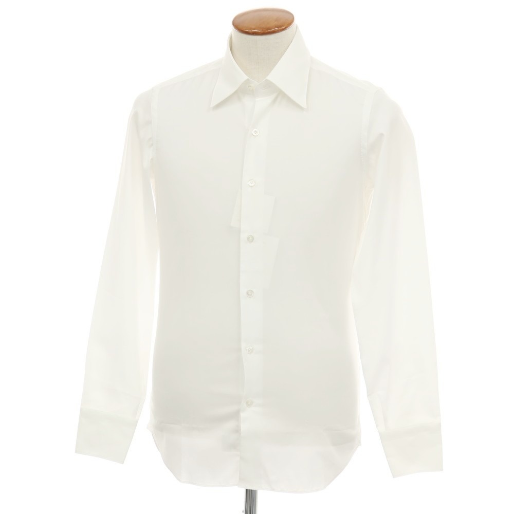 【新品アウトレット】マリアサンタンジェロ Maria Santangelo MATTEO コットン レギュラーカラー ドレスシャツ ホワイト【サイズ40】【S/S/A/W】【状態ランクN-】【メンズ】