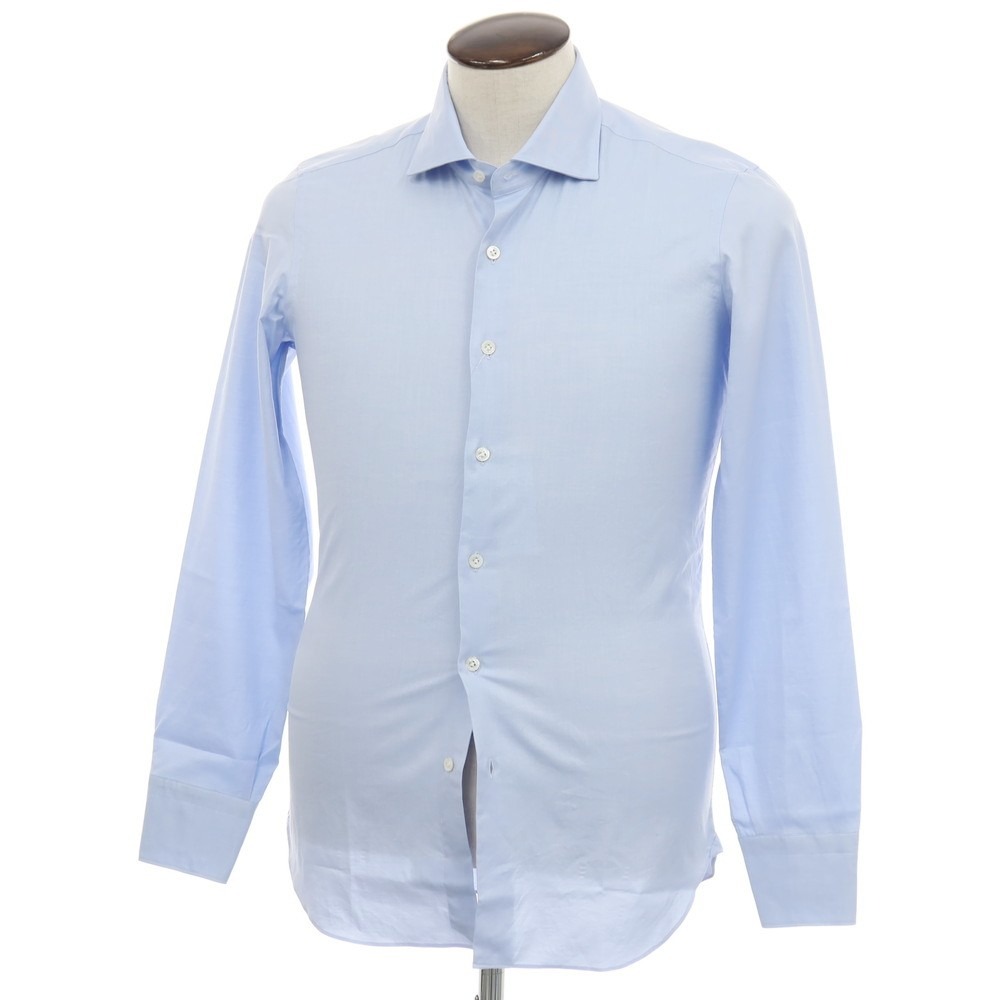 【新品】マリアサンタンジェロ Maria Santangelo MARCO コットン ワイドカラー ドレスシャツ ライトブルー【サイズ41】【S/S/A/W】【状態ランクN】【メンズ】